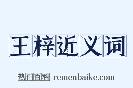 王梓近义词是什么意思的图片